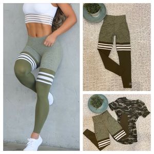 Bombshell Sportswear Thigh High Mesh Sock Leggings